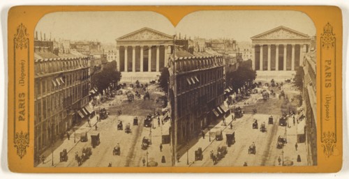 Rue Royale & la Madeleine; French; about 1865; Albumen silver print