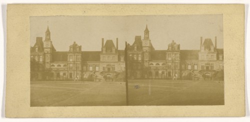 Chateau de Fontainebleu; French; about 1865; Albumen silver print