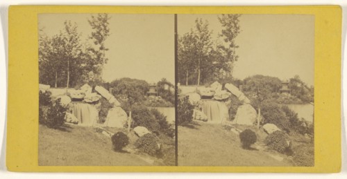 Bois de Boulogne; French; about 1865; Albumen silver print