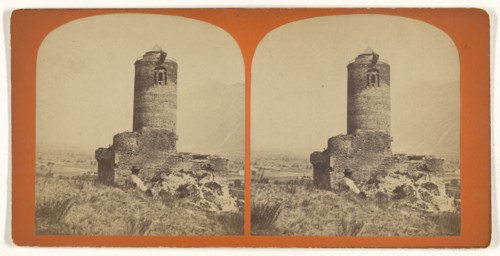 Martigny. Tour de la Batiaz; French; about 1865; Albumen silver print