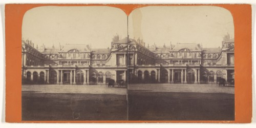 Palais Royal; French; about 1865; Albumen silver print