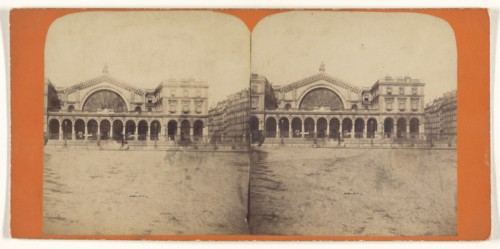 Gare de Strasbourg; French; about 1865; Albumen silver print