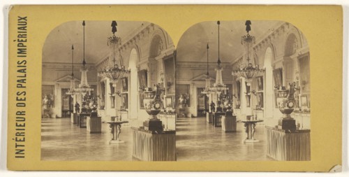 Grande Galerie, Trianon.,Interieur des Palais Imperiaux; French; about 1865; Albumen silver print