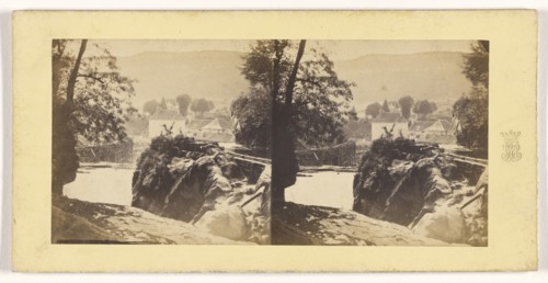 Vue prise au bourg de Sirot, Jura, French; about 1865; Albumen silver print