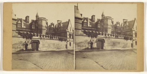 Hotel de Cluny, Paris; French; about 1860; Albumen silver print