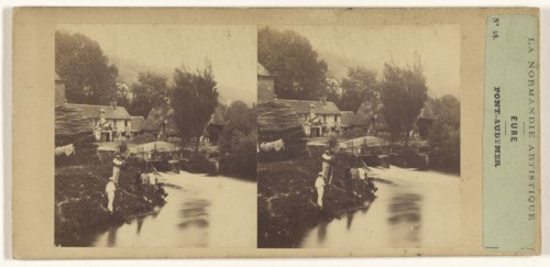 La Normandie Artistique. Eure. Pont-Audemer; French; about 1860; Albumen silver print
