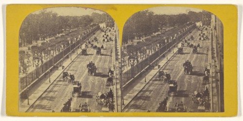 Rue Rivoli, Paris; French; about 1865; Albumen silver print