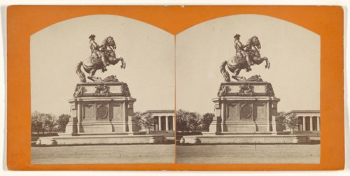 Wien. Prince Eugen Mounment; Austrian; about 1870; Albumen silver print