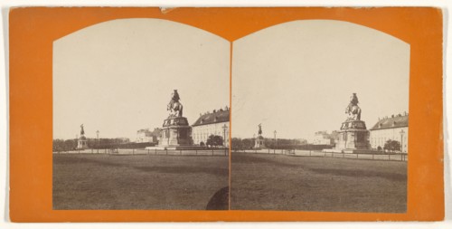 Heldenplatz; Austrian; about 1870; Albumen silver print