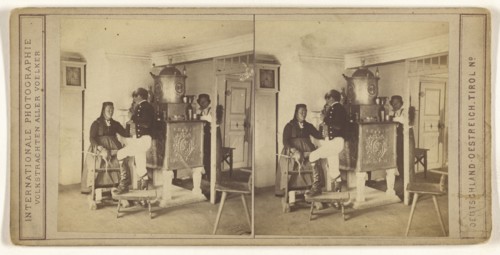 Volkstrachten aller voelker. Deutschland - Oestreich. Tirol; German; about 1870; Albumen silver print