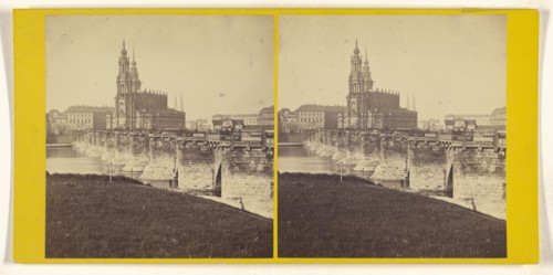 General view of Dresden; German; about 1870; Albumen silver print