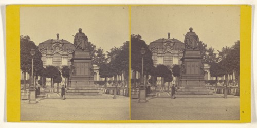 Zwinger, Dresden; German; about 1870; Albumen silver print