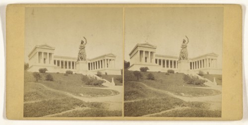 Munchen, Germany, Die Ruhmeshalle; German; about 1870; Albumen silver print