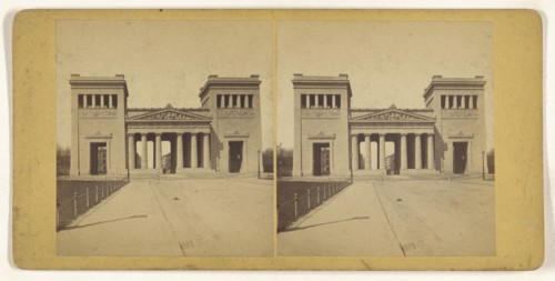 Munchen, Germany, Die Propylaen; German; about 1870; Albumen silver print