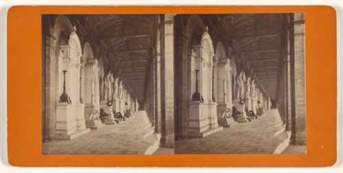 Munchen, Germany, Arcaden am sudl. Friedhof; German; about 1870; Albumen silver print