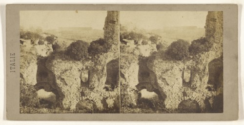 Vue prise au mont Janicule; Italian; about 1860; Albumen silver print