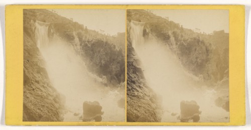 Grande Cascade a Tivoli, Rome, Italian; about 1860; Albumen silver print