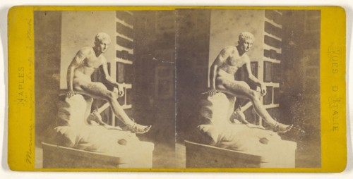 Naples Mercure en repose bronze &; Italian; about 1860; Albumen silver print