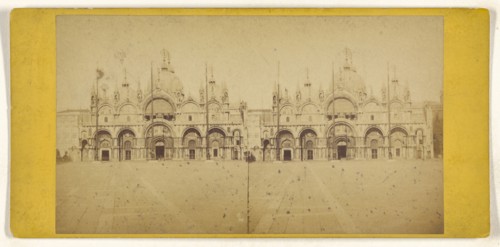 Chiesa di S. Marco, Venezia; Italian; about 1865; Albumen silver print