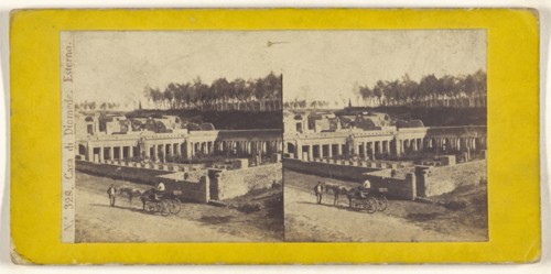 Casa di Diomede, Esterno; Italian; about 1860; Albumen silver print