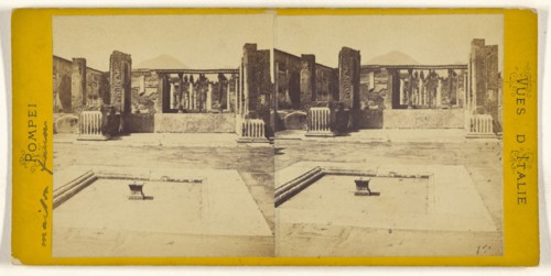 Pompei,maison faun; Italian; about 1860; Albumen silver print