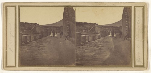 Pompei. Foro triangolare; Italian; about 1858; Salted paper print