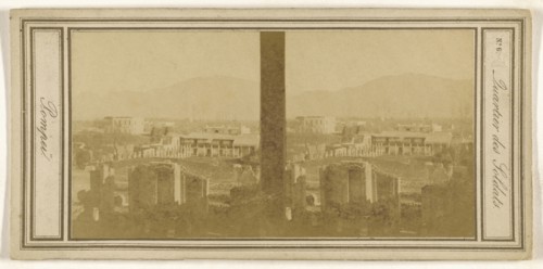 Quartier des Soldats. Pompei; Italian; about 1860; Albumen silver print