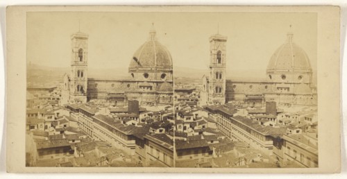 Santa Maria del Fiore, The Duomo or Cathedral of Florence; Italian; about 1865; Albumen silver print