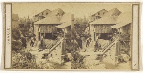 Cascade de Gresy; Italian; about 1865; Albumen silver print