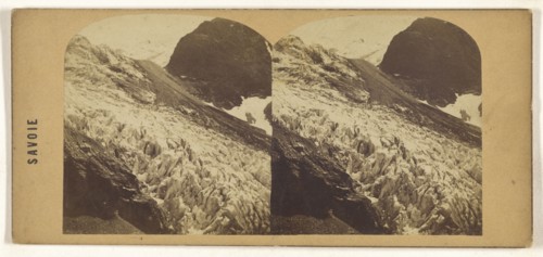 Glacier de Trelatete. Vue generale; Italian; about 1865; Albumen silver print
