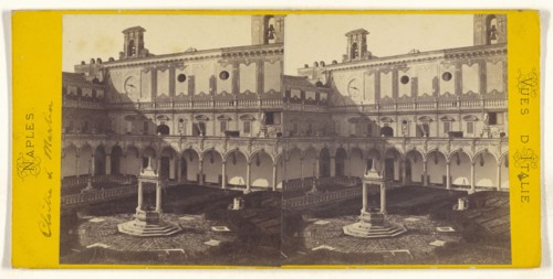 Naples. Cloistre S. Martin; Italian; about 1865; Albumen silver print