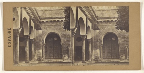 Porte maurisqu a la masque de Cordoux; Spanish; about 1870; Albumen silver print