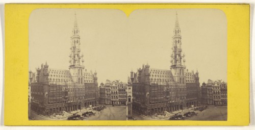 Bruxelles. hotel de ville; about 1865; Albumen silver print