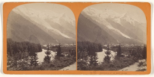 Chamonix et Le Mont Blanc; about 1865; Albumen silver print, Switzerland