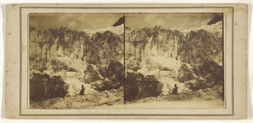 Glacier des Bois, Suisse, Switzerland; about 1865; Albumen silver print