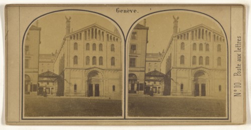 Geneve. Poste aux lettres; about 1865; Albumen silver print, Switzerland