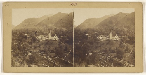 Panorama de Burglen. Patrie de Guillaume Tell; about 1865; Albumen silver print, Switzerland