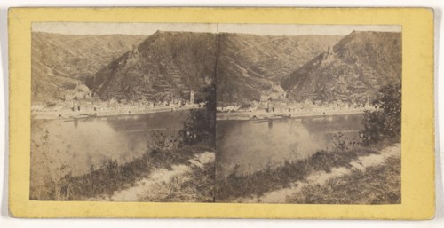 Bords du Rhin. La Vallee Suisse, Switzerland, a St-Goar; about 1863; Albumen silver print