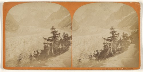 Le Mer de Glace Vue du Montanvert; about 1865; Albumen silver print, Switzerland