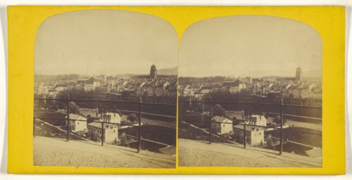 Berne depuis le Schanzli; about 1865; Albumen silver print, Switzerland