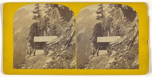 le chateau; about 1865; Albumen silver print, Switzerland