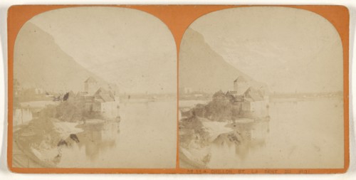 Chillon et la Dent du Midi; about 1865; Albumen silver print, Switzerland