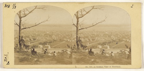 A General View of Montreal, From Mount Royal; Canadian; about 1863; Albumen silver print