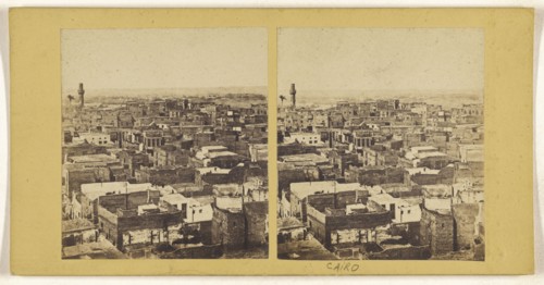 Vue du Caire de la mosq. Touloun; about 1860; Albumen silver print