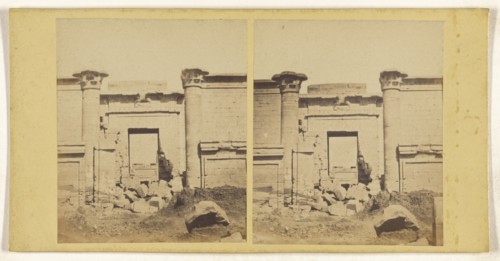 Porte du Temple de Medinet-abou; about 1860; Albumen silver print