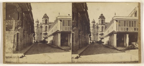 View in Havanna; about 1870; Albumen silver print