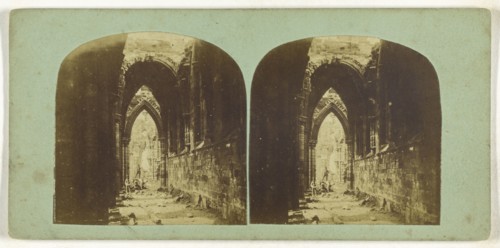 cloister; about 1870; Albumen silver print