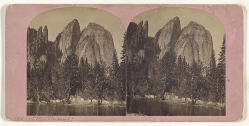 Yosemite, California; about 1870; Albumen silver print