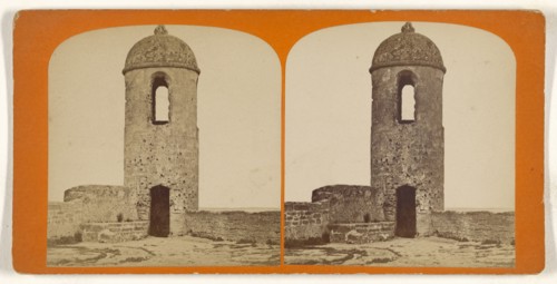 Watch Tower of The Old Spanish Fort, At St. Augustine, Florida; American; about 1870; Albumen silver print