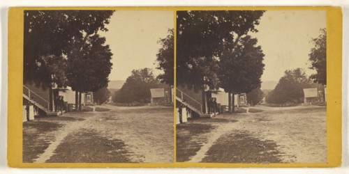 Main St., Dixfield, Me; American; 1870s; Albumen silver print